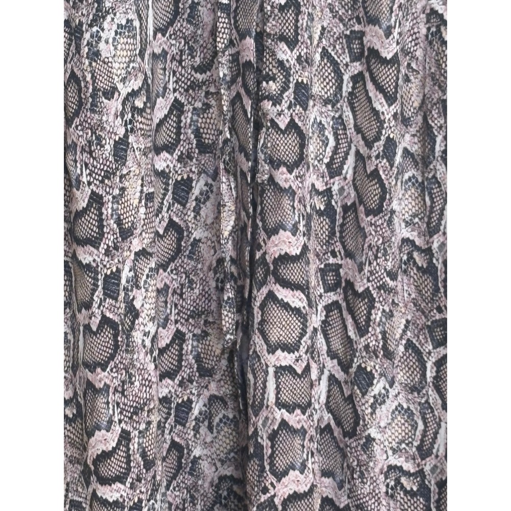 AllSaints Tate Misra Dress Snake Print Sleeveless Asymmetric Hem Maxi Small - Picture 4 of 8